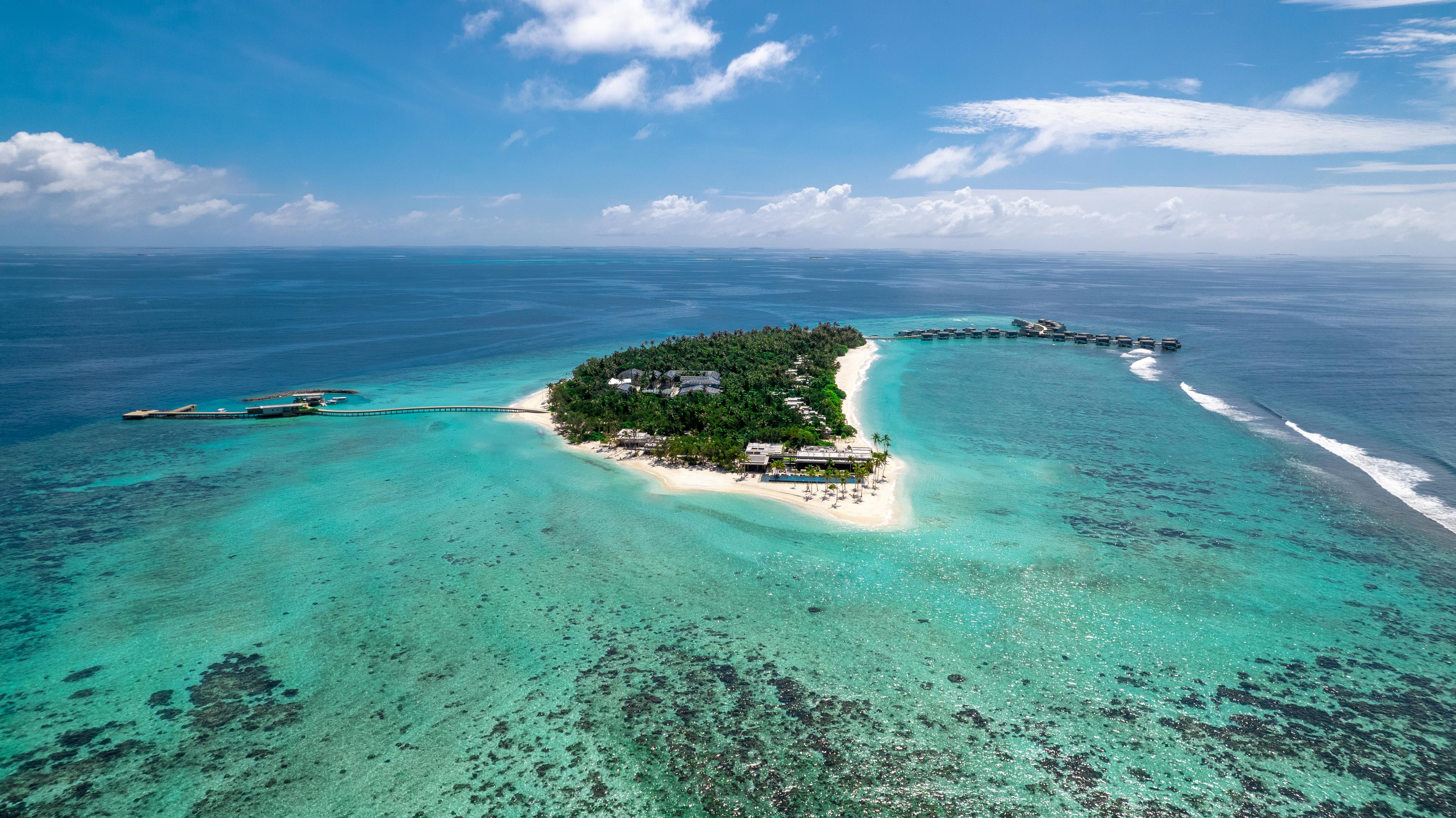 Alila Kothaifaru Maldives - Island Aerial Shot Side Angle.jpg