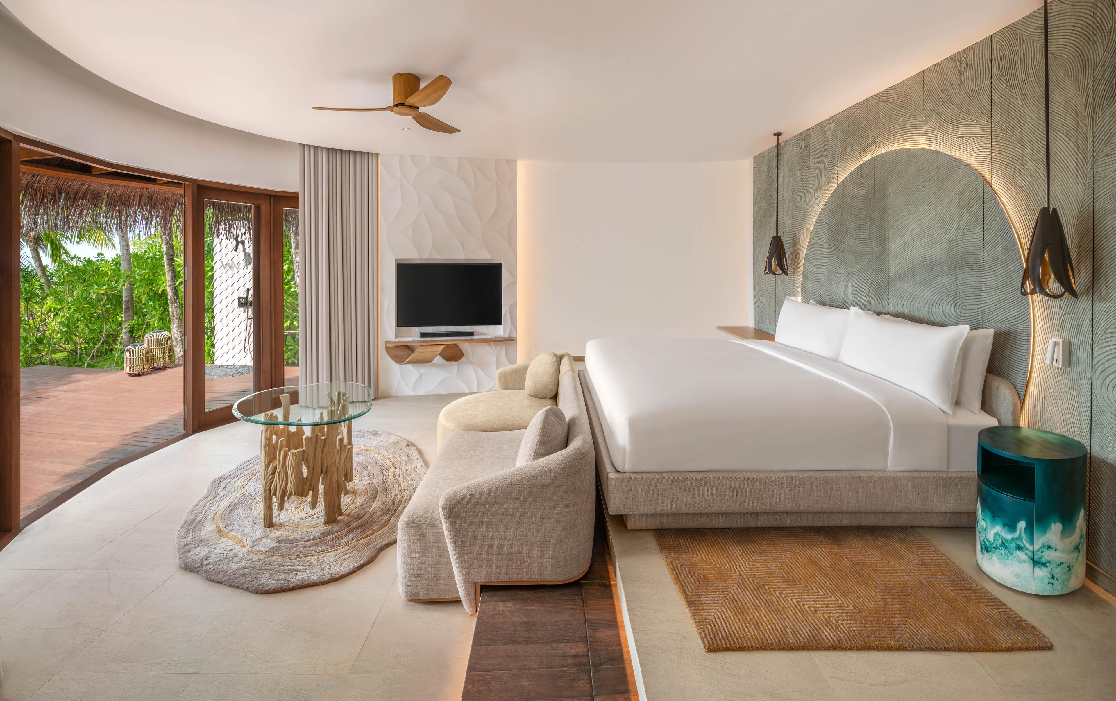 W Maldives - Escape Beach One-Bedroom Villa - Bedroom 1.jpg