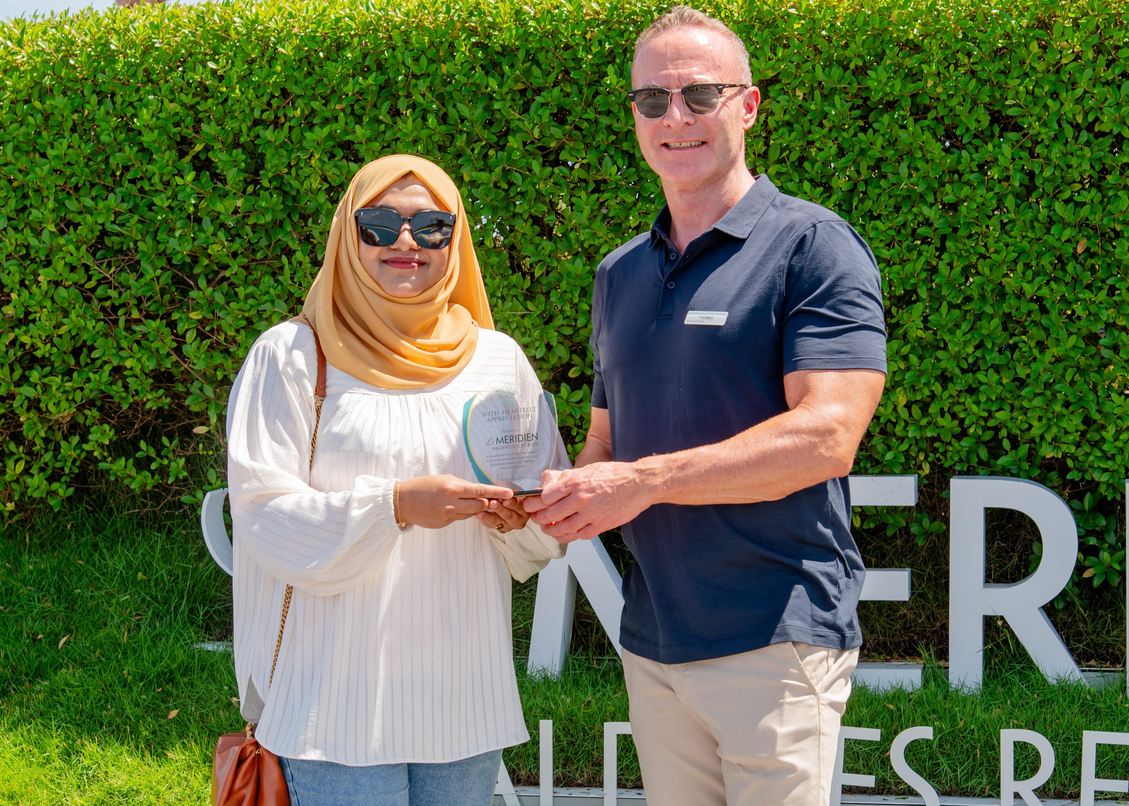 Le Meridien Maldives Resort and Spa - Bliss Care Foundation with Mrs Aishath Mirubah .jpg