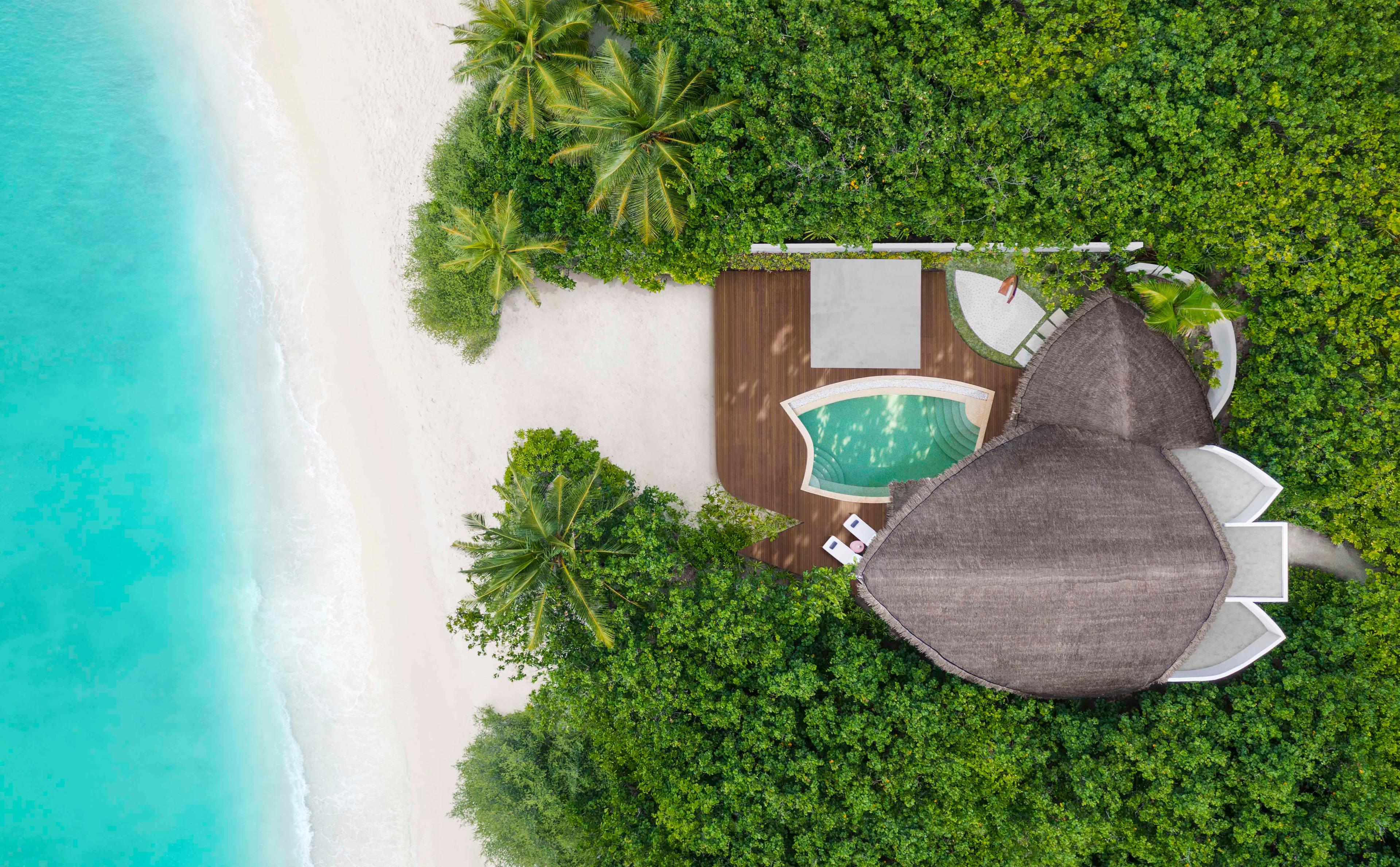 JW Marriott Maldives Resort and Spa - Beach Pool Villa Sunset - Birds Eye View.jpg